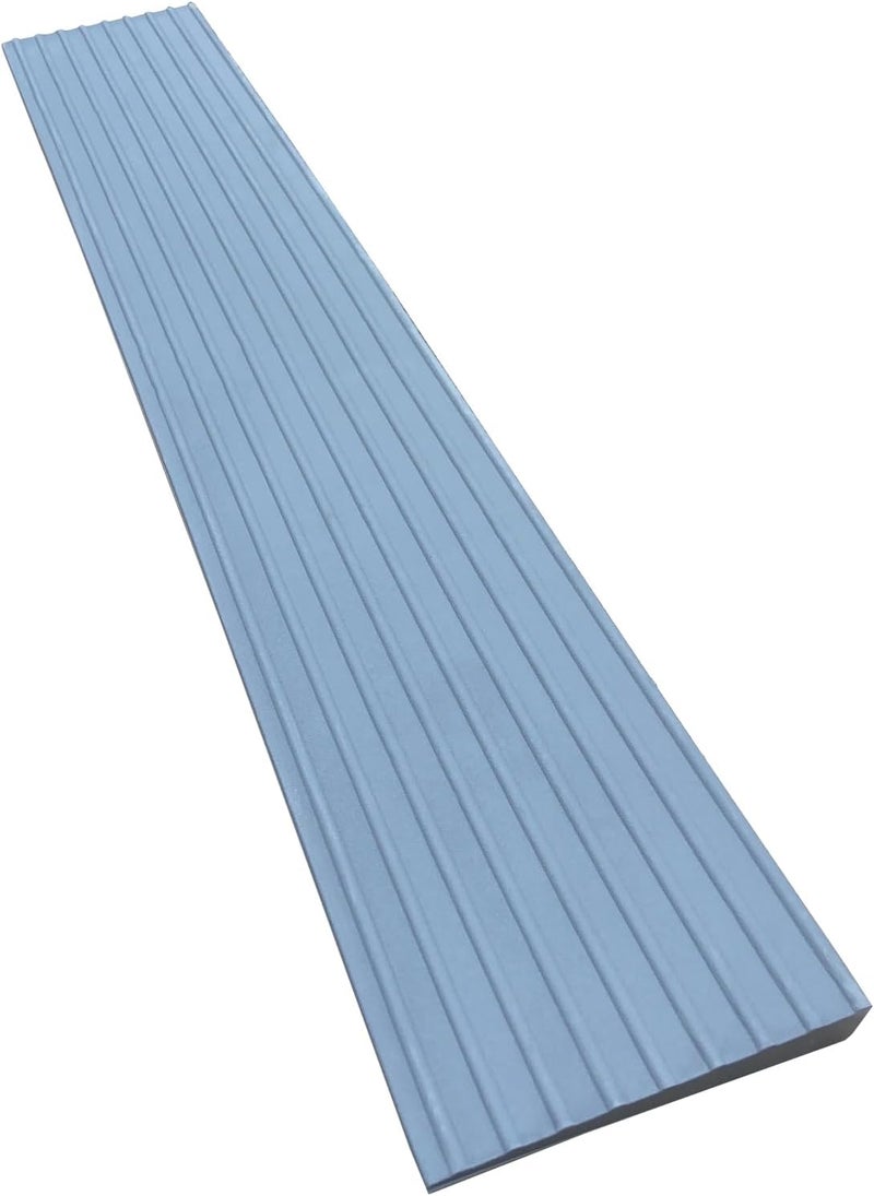 F COME 1" Rise Rubber Threshold Ramp for Doorways Heavy Duty Wheelchair Ramp, Non-Slip 1 Pack Gray Native Rubber Power Handicap Ramp for Skateboards, Strollers, Sweepers, Walkers Curb Ramp (SW-TPR25) - Image 3